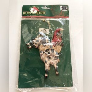 Vintage Kurt Adler Bull Rider Christmas Ornament | NIP